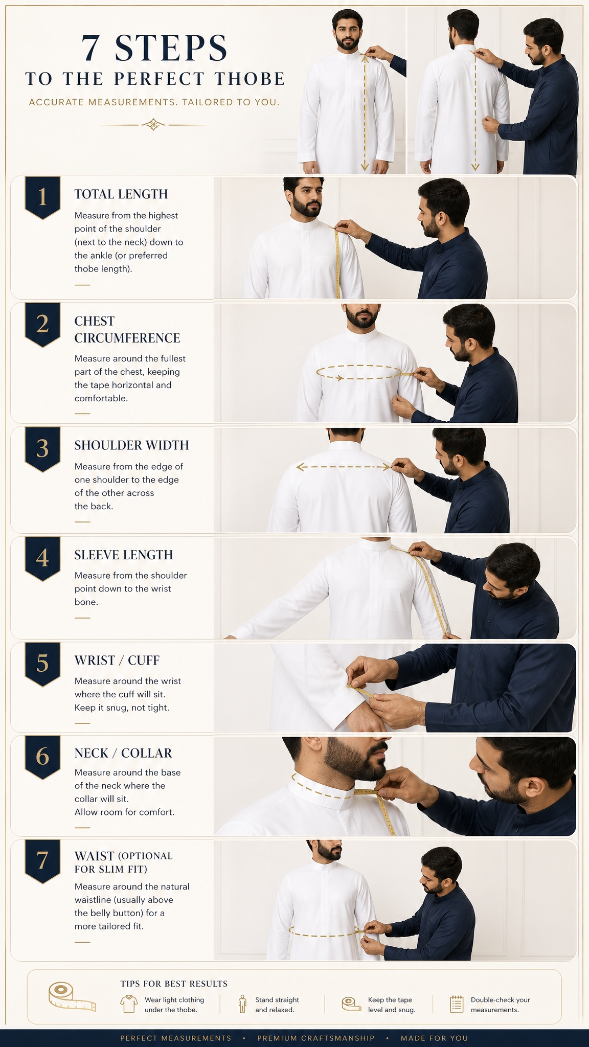All-in-one measurement poster